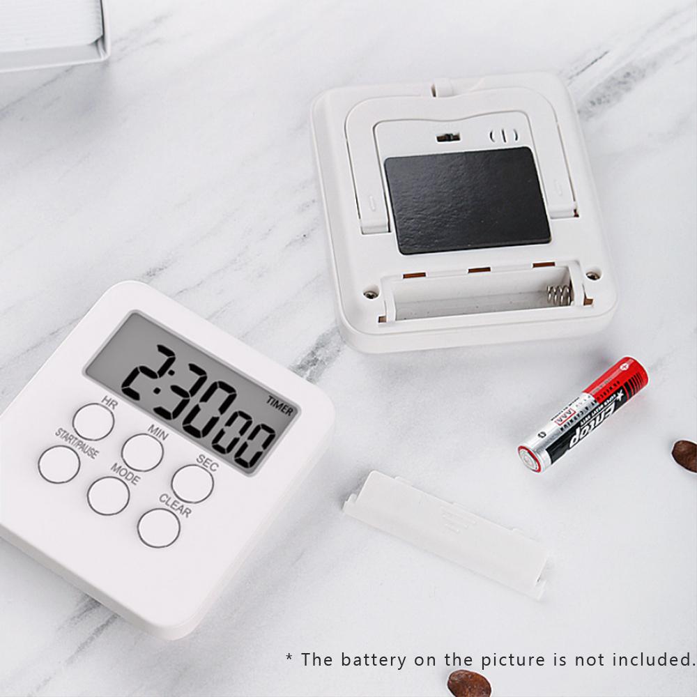 Đồng hồ hẹn giờ đếm ngược trong nấu ăn có chế độ tắt tiếng,màn hình LCD để học tập,thể thao,văn phòng