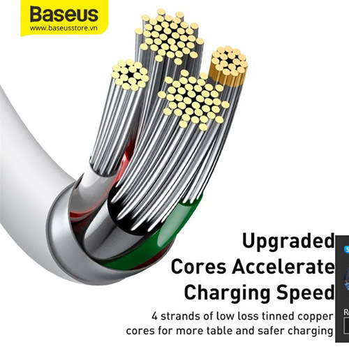 Cáp sạc nhanh  Baseus Superior Series USB to iP 2.4A (Hàng chính hãng)