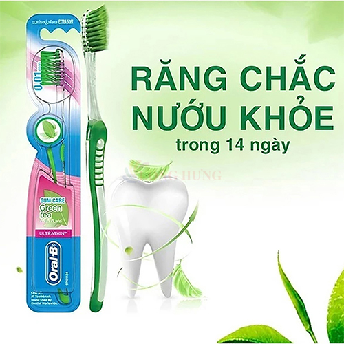 Bàn chải tay Oral-B Gumcare (Trà xanh/ Trà đen) - Hàng chính hãng