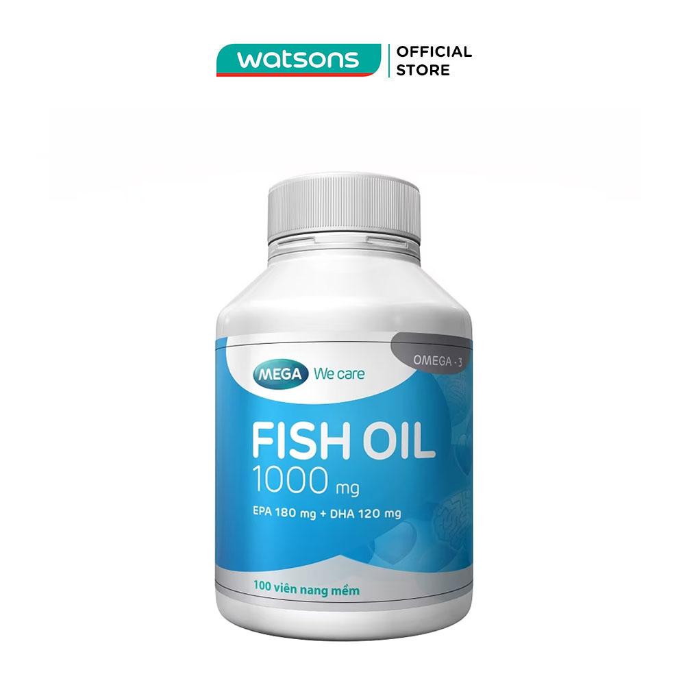 Thực Phẩm Bảo Vệ Sức Khỏe Mega Fish Oil 1000MG 100 Viên