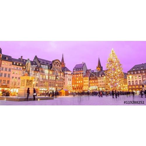 Tranh dán tường đường phố Noel - châu Âu