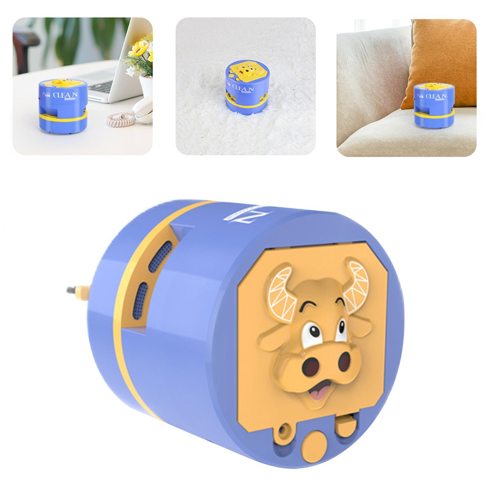 Mini Desktop Vacuum Cleaner with Vacuum Nozzle for Cleaning Dust Crumbs