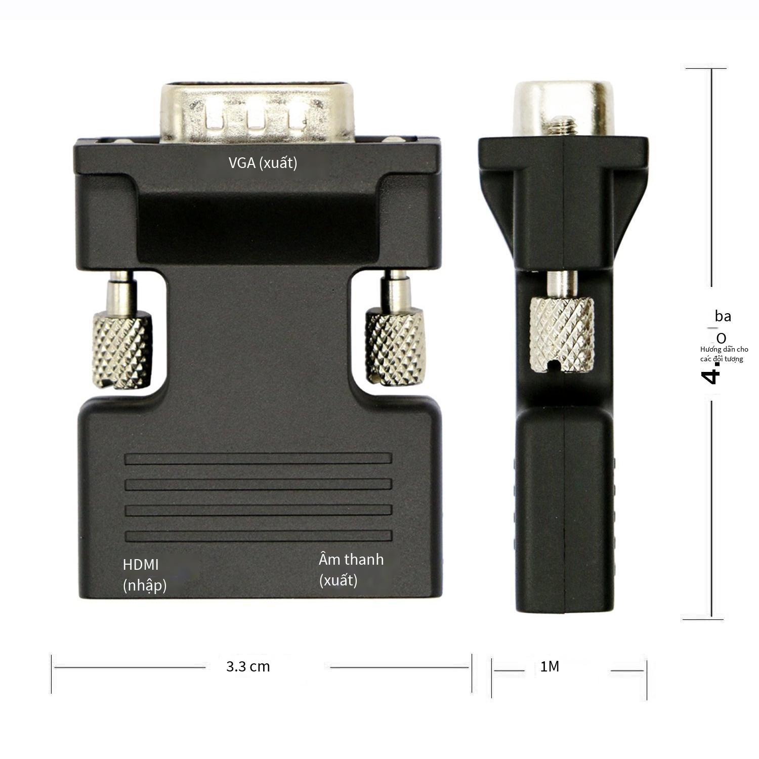 Đặc biệt dòng hdmi nữ sang vga nam có âm thanh HDMI sang VGA máy tính kết nối chuyển đổi máy chiếu dòng độ nét cao