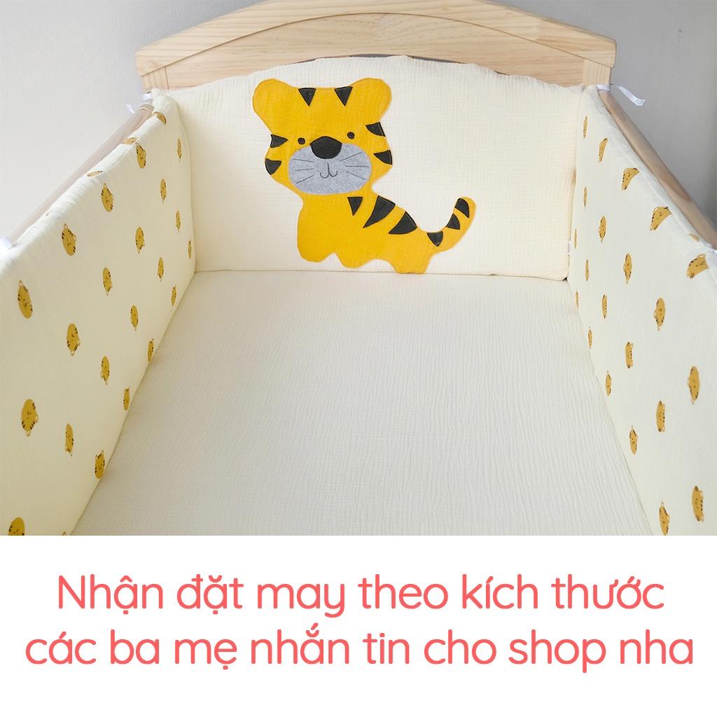 Vỏ quây cũi Áo quây cũi cho bé áp hình thú Runa Kids (LƯU Ý CHỈ CÓ ÁO/VỎ QUÂY CŨI)