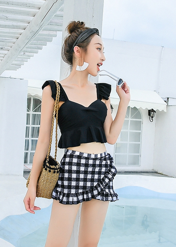 Đồ bơi cho cặp đôi đi biển, couple bikini và quần bơi, chất bơi lycra đẹp | KT014