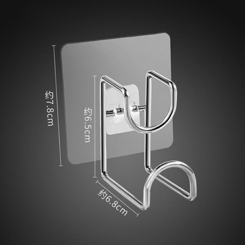 Móc inox treo thau chậu, rổ, khăn, đồ dùng nhà bếp, nhà tắm dán tường tiện lợi siêu chắc - Móc treo thau chậu dán tường