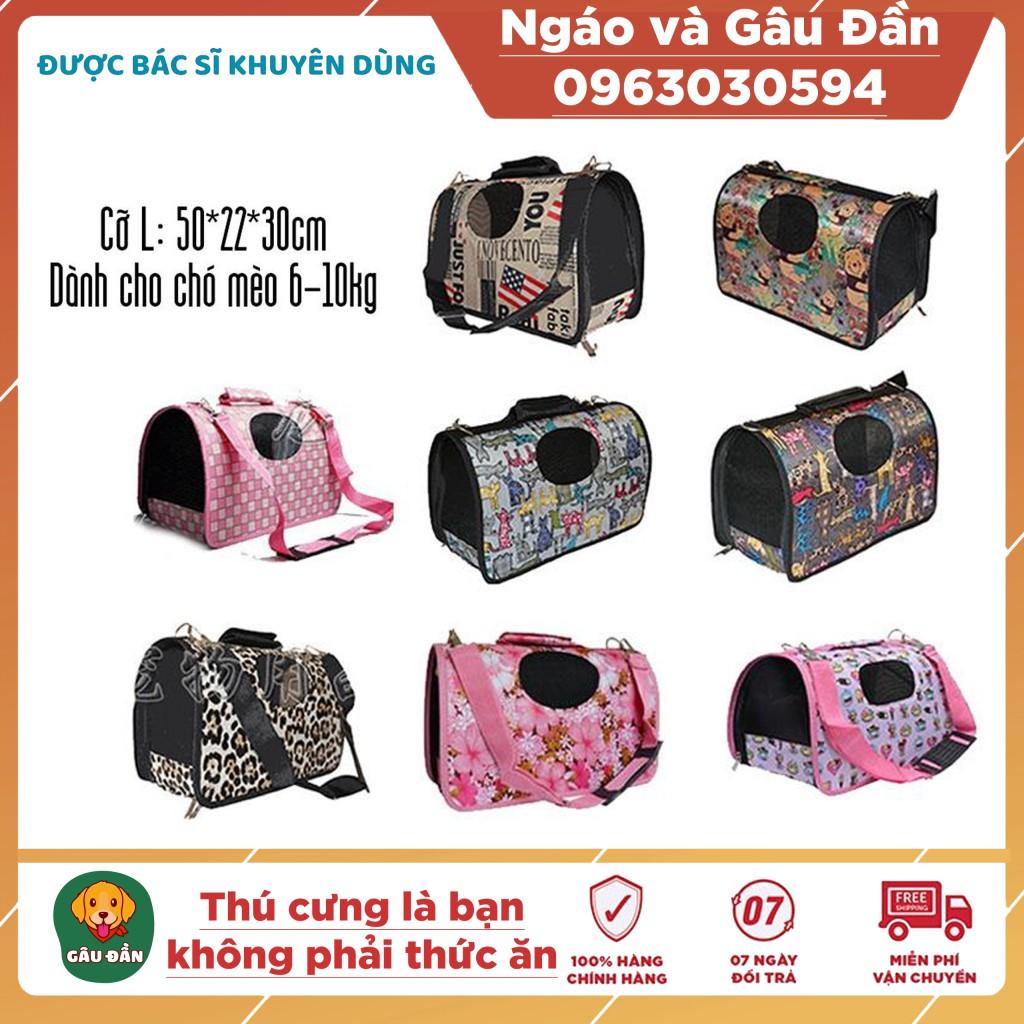 Túi vận chuyển chó mèo cỡ lớn dành cho chó mèo từ 6-10kg Ngáo Và Gâu Đần