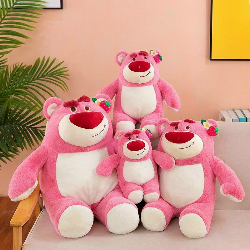 Gấu Dâu Lotso Huggin Bear màu hồng đáng yêu Gaubongxinh