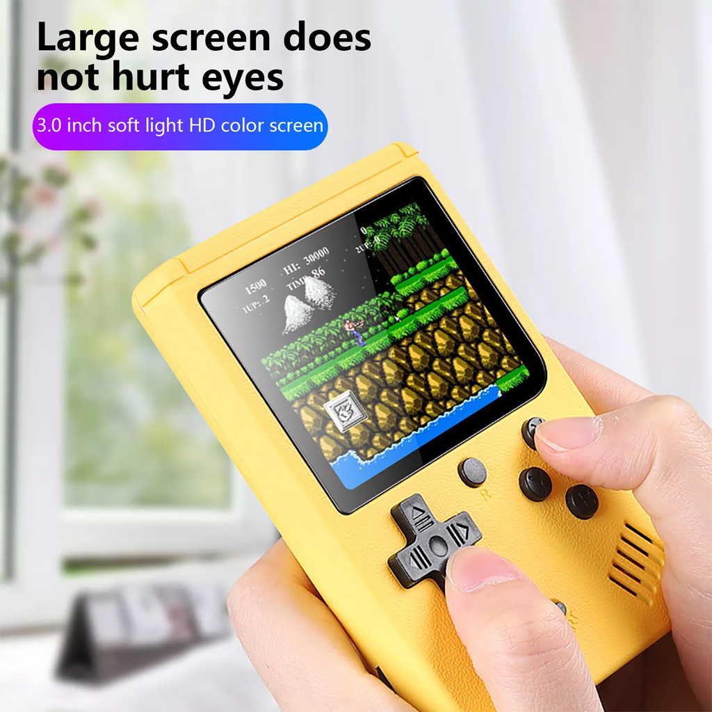 Vinetteam Máy Chơi Game Cầm Tay Game Box Plus Tích Hợp 500 Trò Chơi Cổ Điển Xếp Gạch Contra - Hàng Chính Hãng