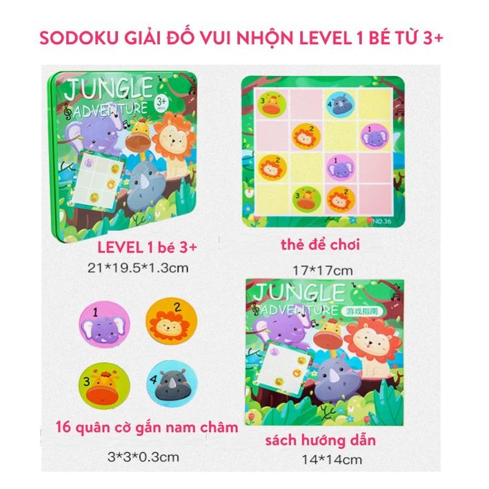 Đồ chơi thông minh cho bé giải đố Sudoku bằng gỗ Game luyện trí tuệ hay nhất