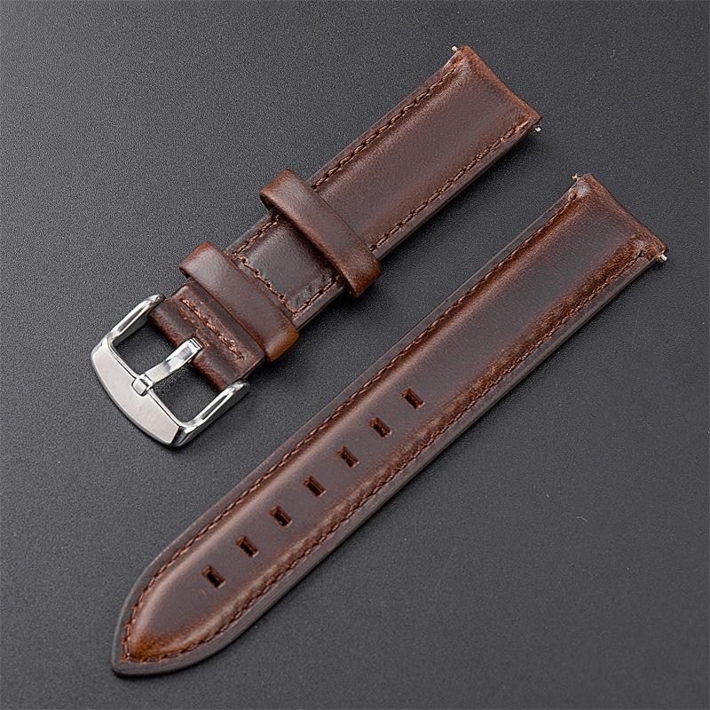 Dây đồng hồ da bò cao cấp chốt thông minh size 12 13 14 16 17 18 19 10 22mm - BO-50