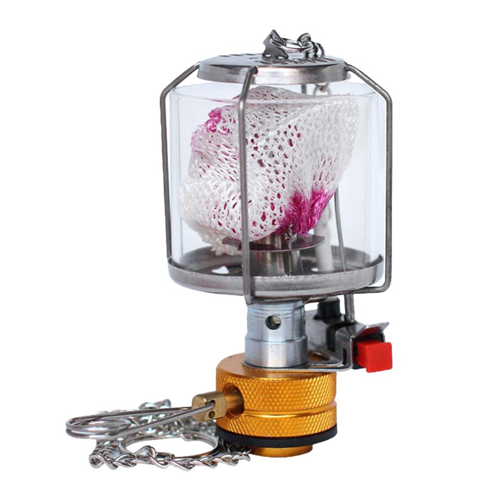 Mini Gas Lantern Camping Fishing Trekking Picnic Compact Fuel Lamp 10 Mantles