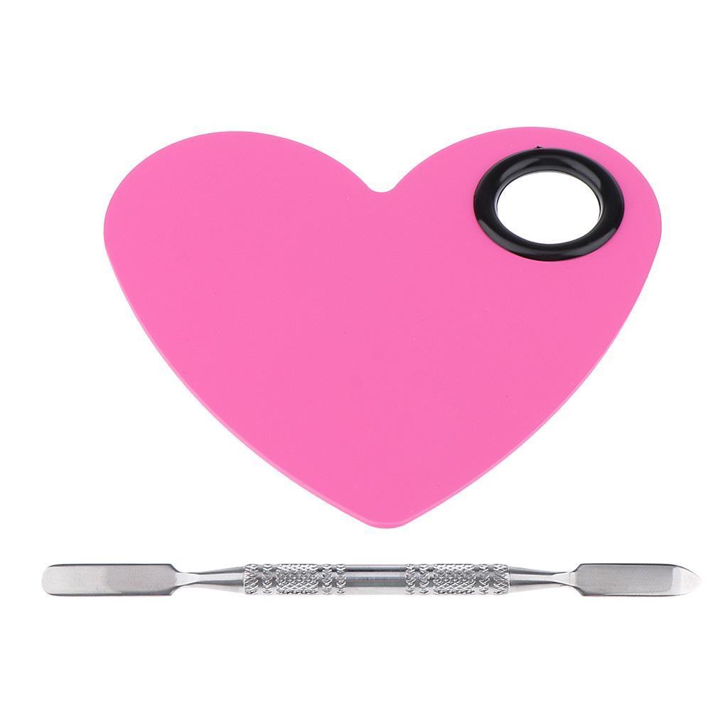 Stainless Steel Makeup Mixing Eyeshadow Paint Blending Palette Spatula