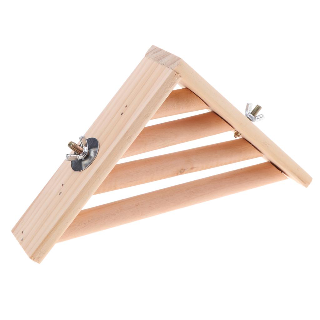 Pet Chinchilla Squirrel Parrot Toy Bird Perch Platform Stand Corner Cage Raw