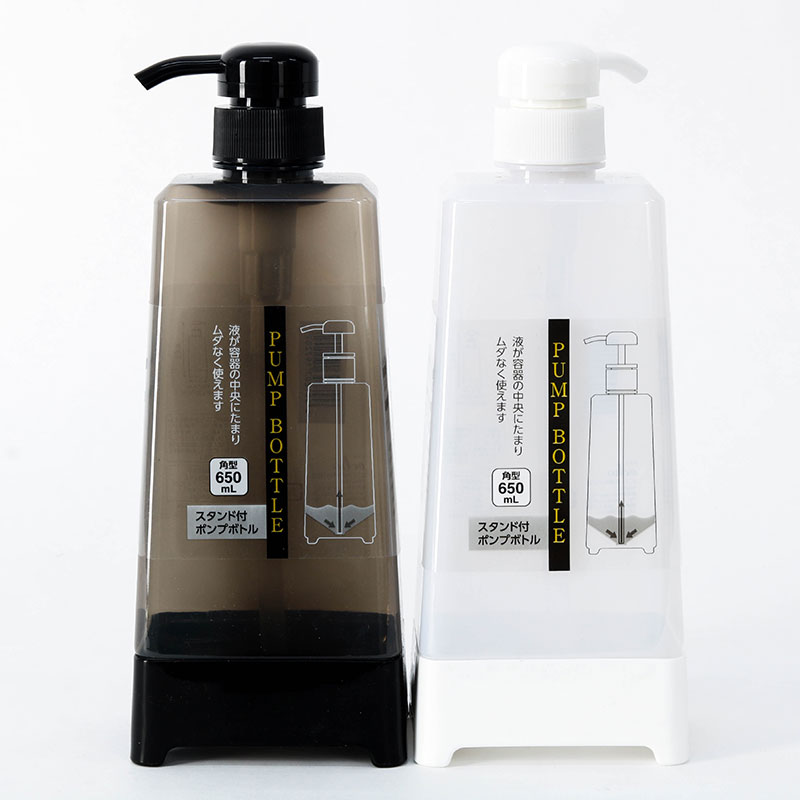 Chai đựng dầu gội, sữa tắm có vòi bơm Echo 650ml (Vuông)