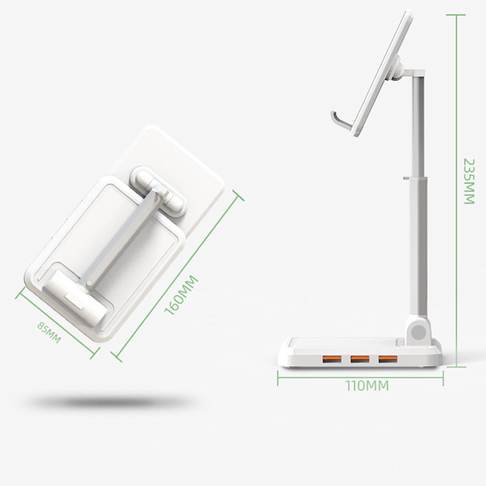 Foldable Desktop Phone Holder Charging Stand for Tablet Meeting Travel
