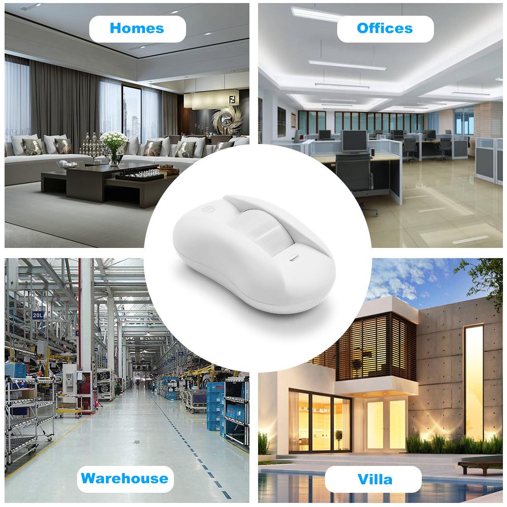 Chuango PIR-800 315MHz PIR Motion Sensor Window Curtain Passive Infrared Alarm Detector For Home Burglar Security Alarm System
