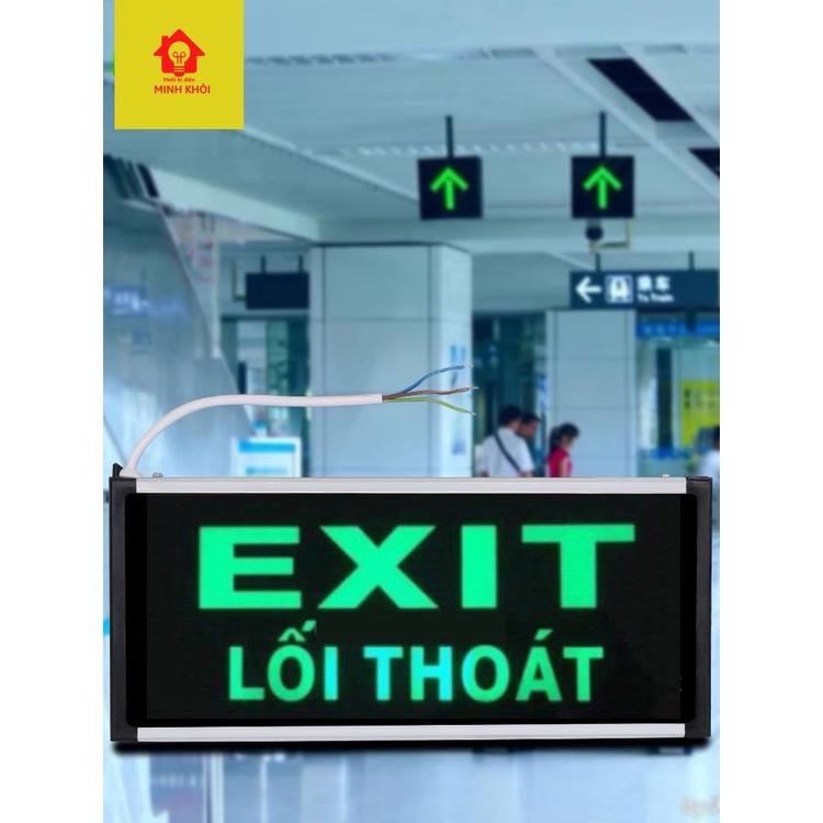 Đèn Exit Thoát Hiểm 2 mặt và 1 mặt, Đèn Led Dạ Quang, biến exit thoát hiểm giá rẻ,biển báo đèn dạ quang