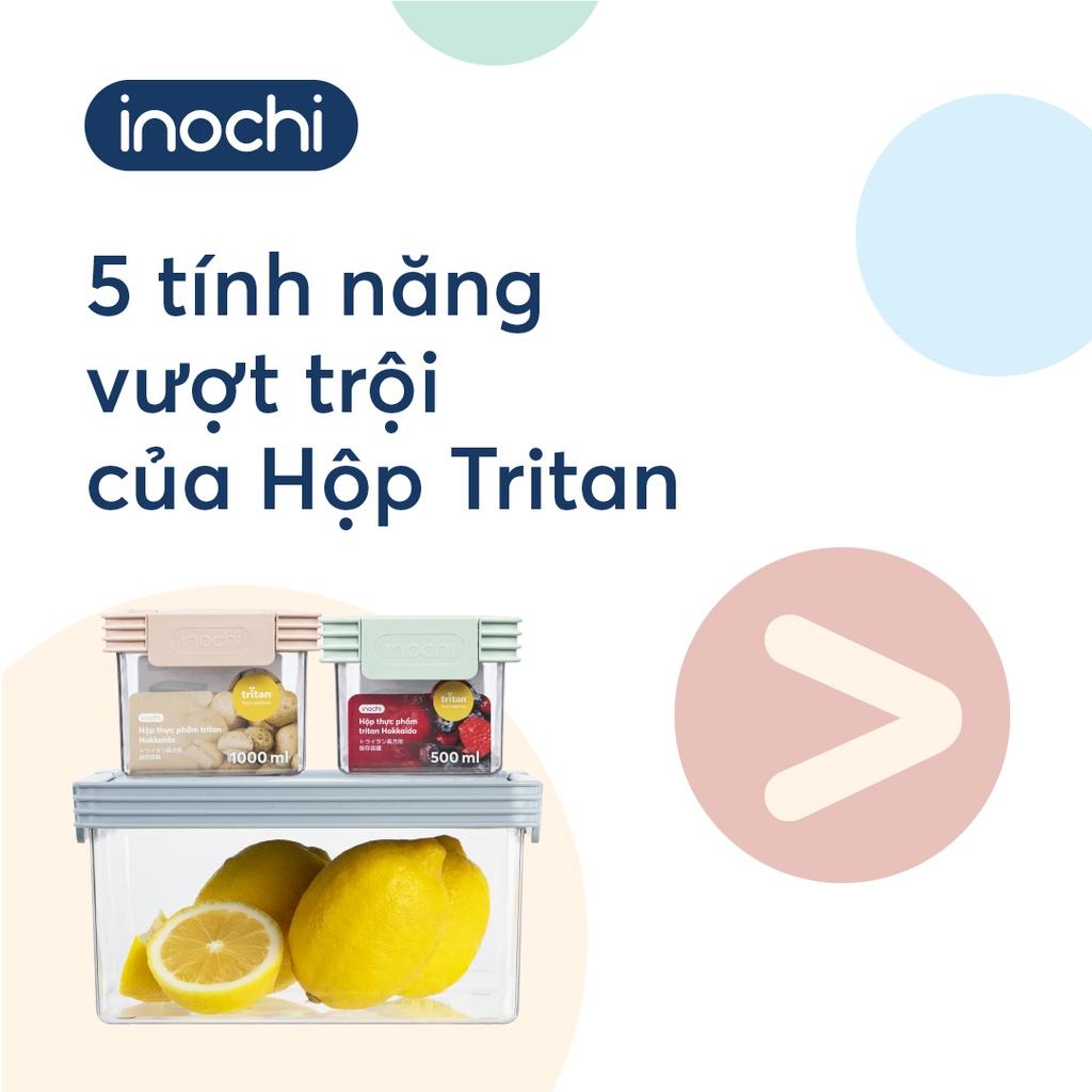 Hộp thực phẩm tritan chữ nhật Hokkaido 500-1000-2000-2500 và 5L - Chính hãng INOCHI - Tiêu chuẩn nhật bản