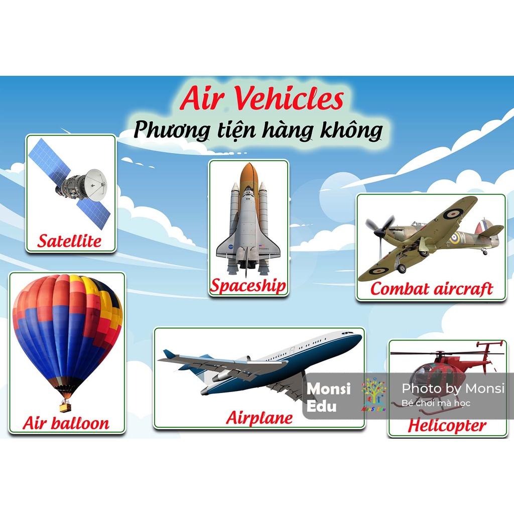 Monsi Edu Học Liệu Dính Dán Phương Tiện &amp; Giao thông 11 chủ đề F16M