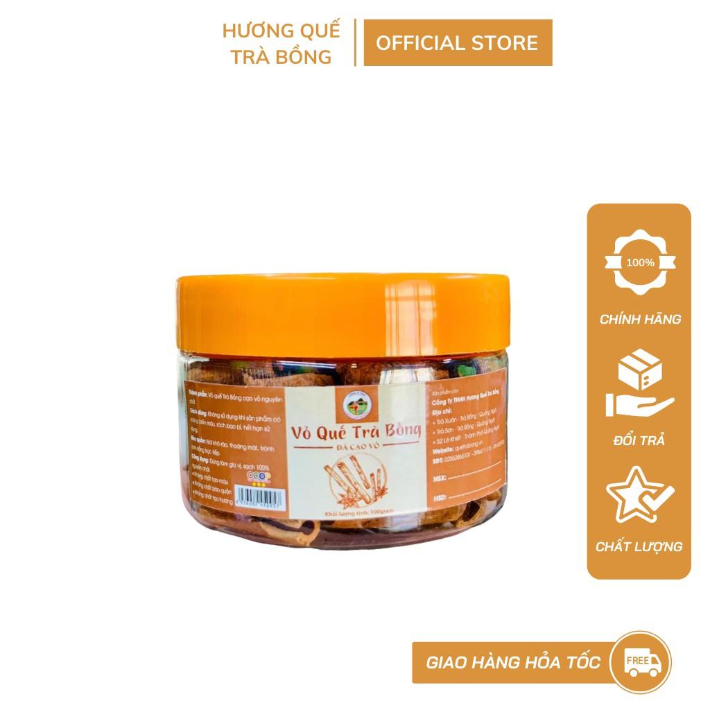 Quế Cạo Vỏ Hộp 100Gram, Chuẩn Quế Trà Bồng