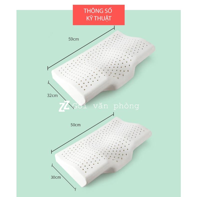 Gối ngủ thông minh cao su thiên nhiên CAO CẤP LDH-04+VỎ TẶNG