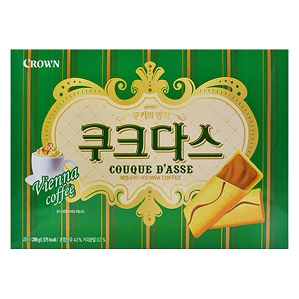 Bánh Couque Dasse Xanh Crown (288g)