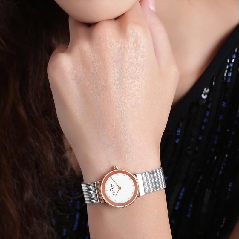 Đồng Hồ Nữ Skagen 358SRSC Màu Vàng