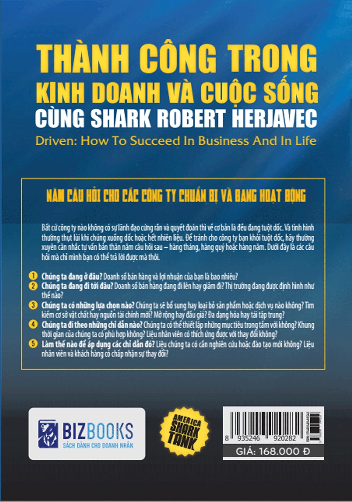 Thành Công Trong Kinh Doanh Và Cuộc Sống Cùng Shark Robert Herjavec(Tặng kèm booksmark)