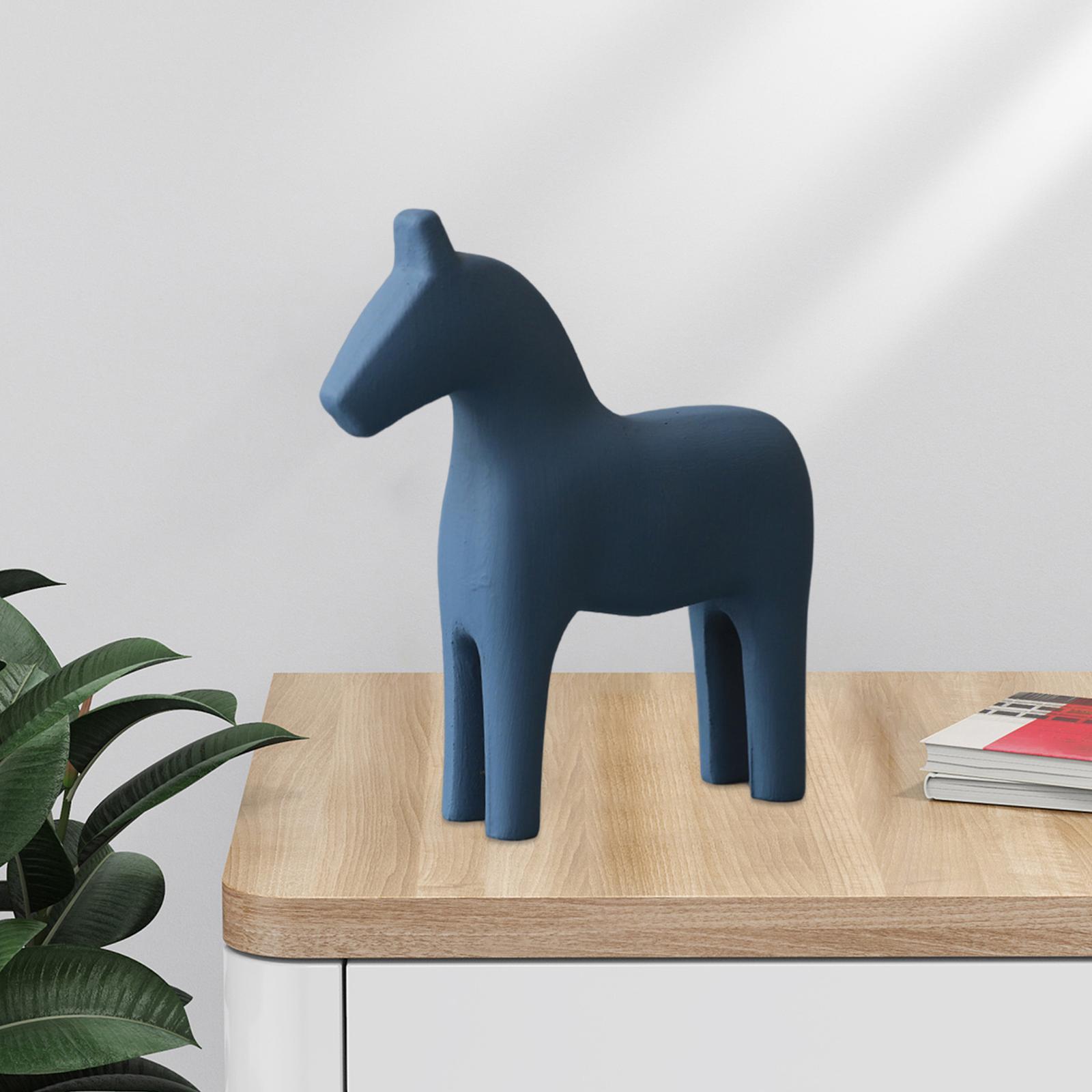 Statue Sculpture for Desktop Decoration Blue