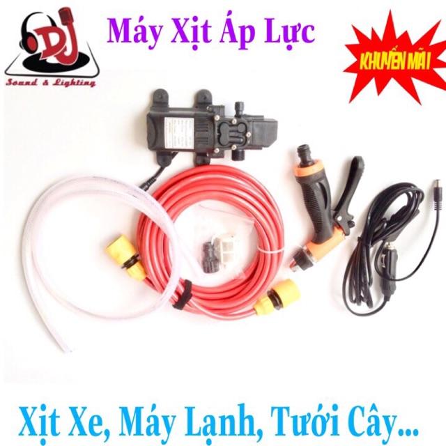 Combo Máy bơm mini rửa xe, rửa máy lạnh, xịt sân vườn, tưới cây vườn lan