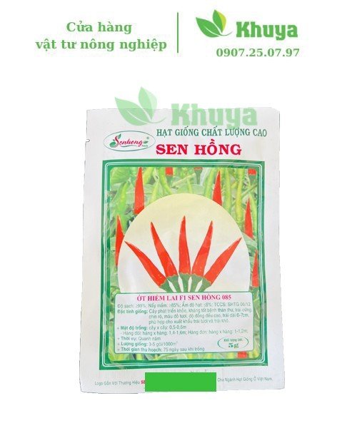 Hạt giống Ớt Sen Hồng 085 5gr Cây phát triển khỏe - Kháng bệnh tốt