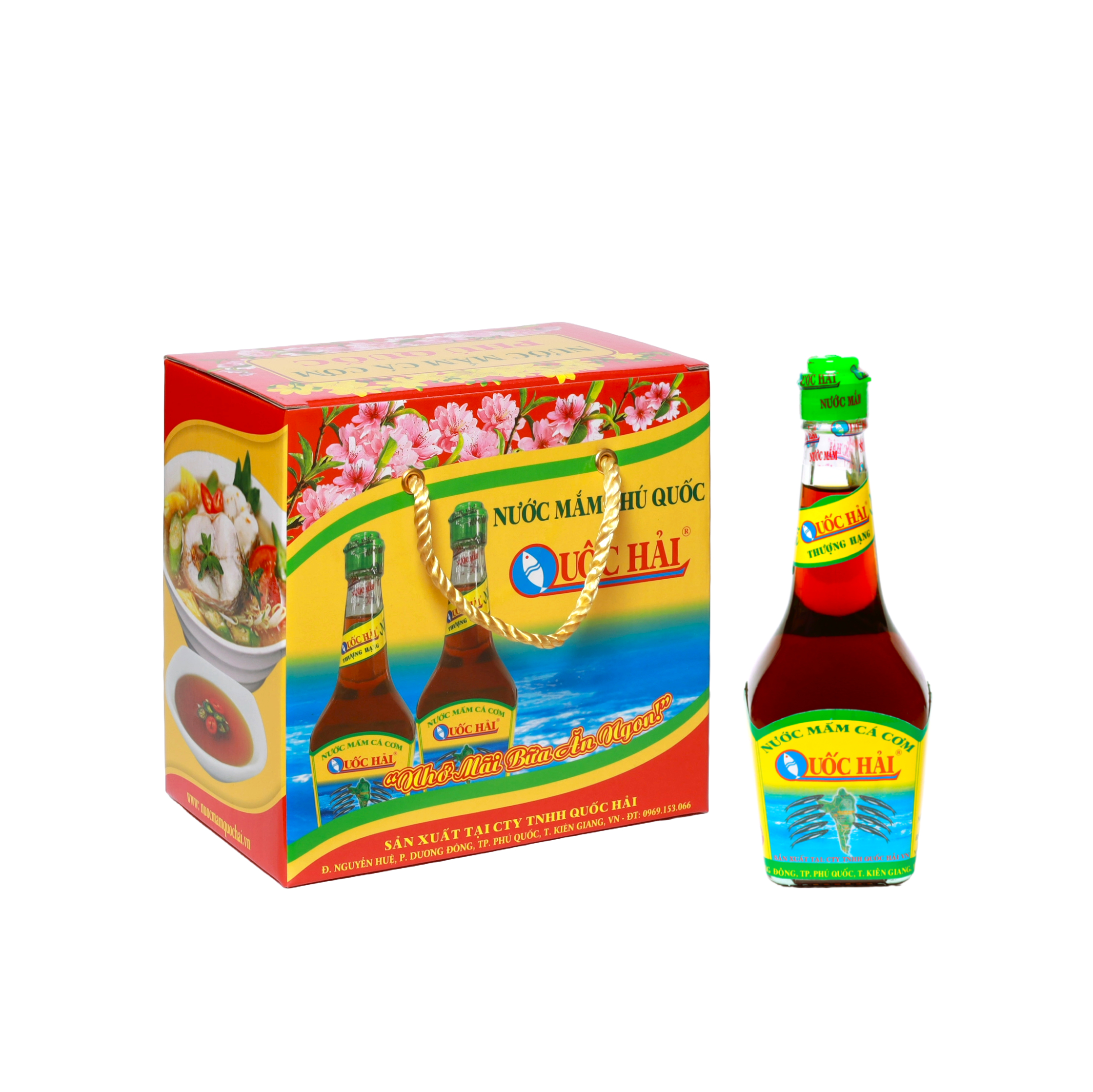 Nước mắm Phú Quốc - Quốc Hải Thượng Hạng - Hộp 6 chai 220ml