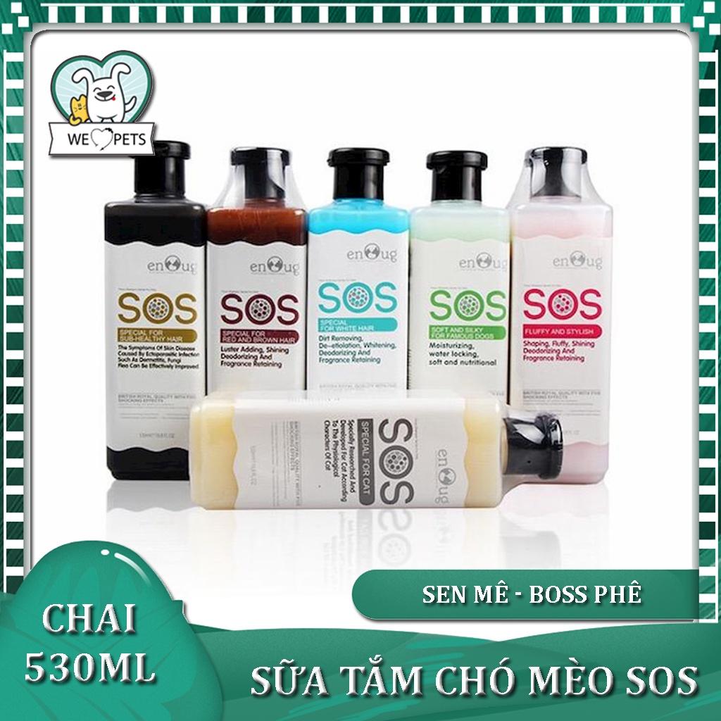 Sữa tắm SOS sữa tắm cho chó, sữa tắm cho mèo 530ml đủ 6 loại lựa chọn