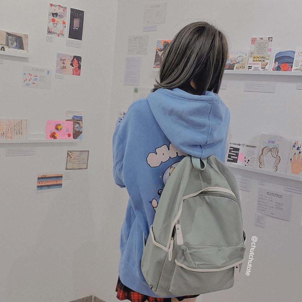 BL164/ Balo Thời Trang Đi Học Đáng Yêu Có Tặng Kèm Sticker