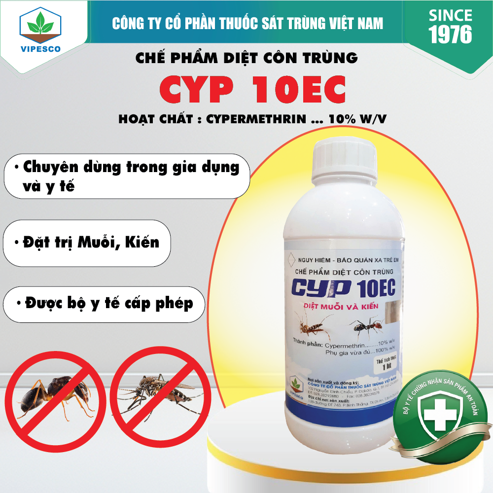 CYP 10EC (1 lít) - DIỆT TRỪ MUỖI, KIẾN