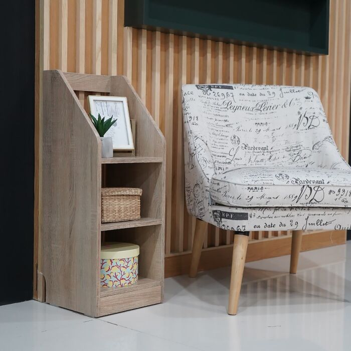 SB Furniture, Looms, Blake Shelve, Solid Oak Color, W30XD30XH80 Cm.