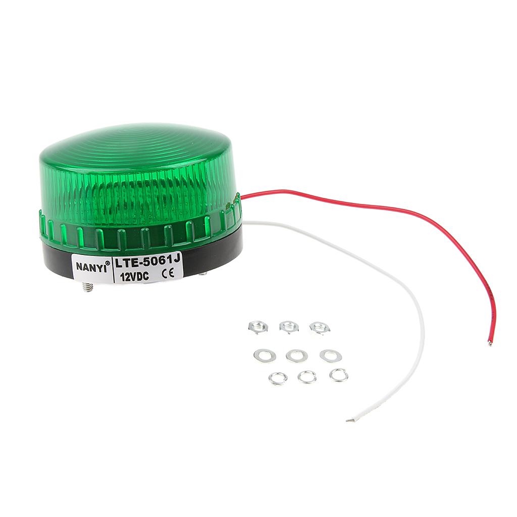 Emergency Warning LED Light Strobe Beacon Lamp Safety Alarm Green