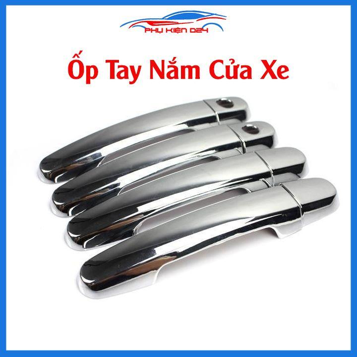 Bộ ốp hõm tay nắm cửa mạ crom chống trầy xước xe Innova 2008-2009-2010-2011-2012-2013-2014-2015-2016