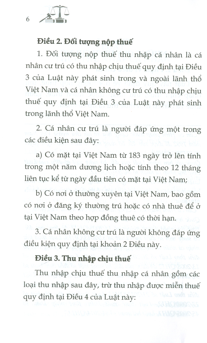 Luật Về THUẾ  (Luật Thuế Thu Nhập Cá Nhân; Luật Thuế Thu Nhập Doanh Nghiệp; Luật Thuế Giá Trị Gia Tăng; Luật Thuế Tiêu Thu Đặc Biệt; Luật Thuế Xuất Khẩu, Thuế Nhập Khẩu)