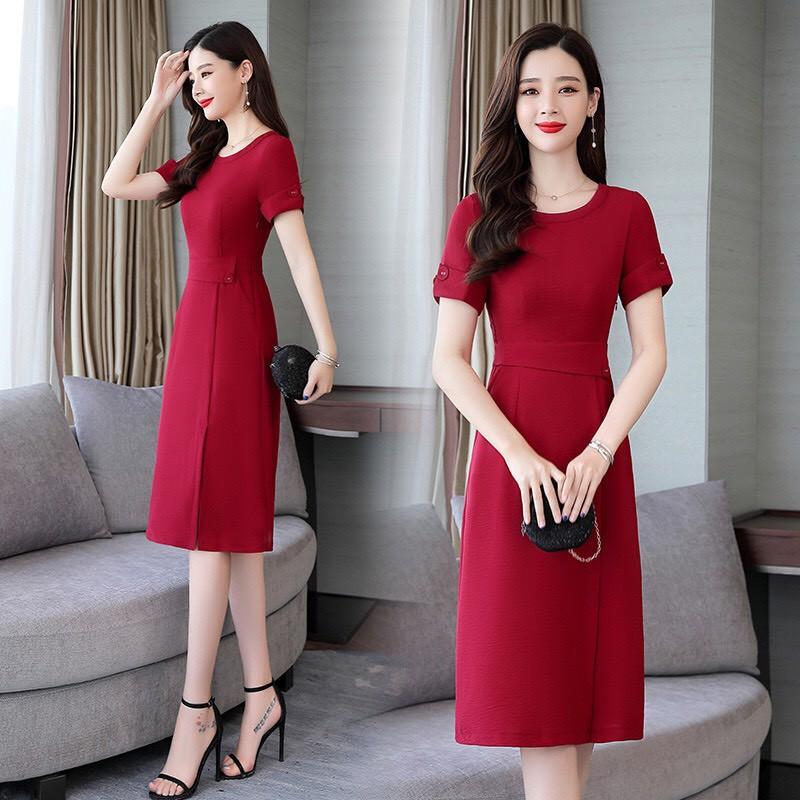 Đầm suông phong cách vintage cực sang trọng quý phái / có 2 màu