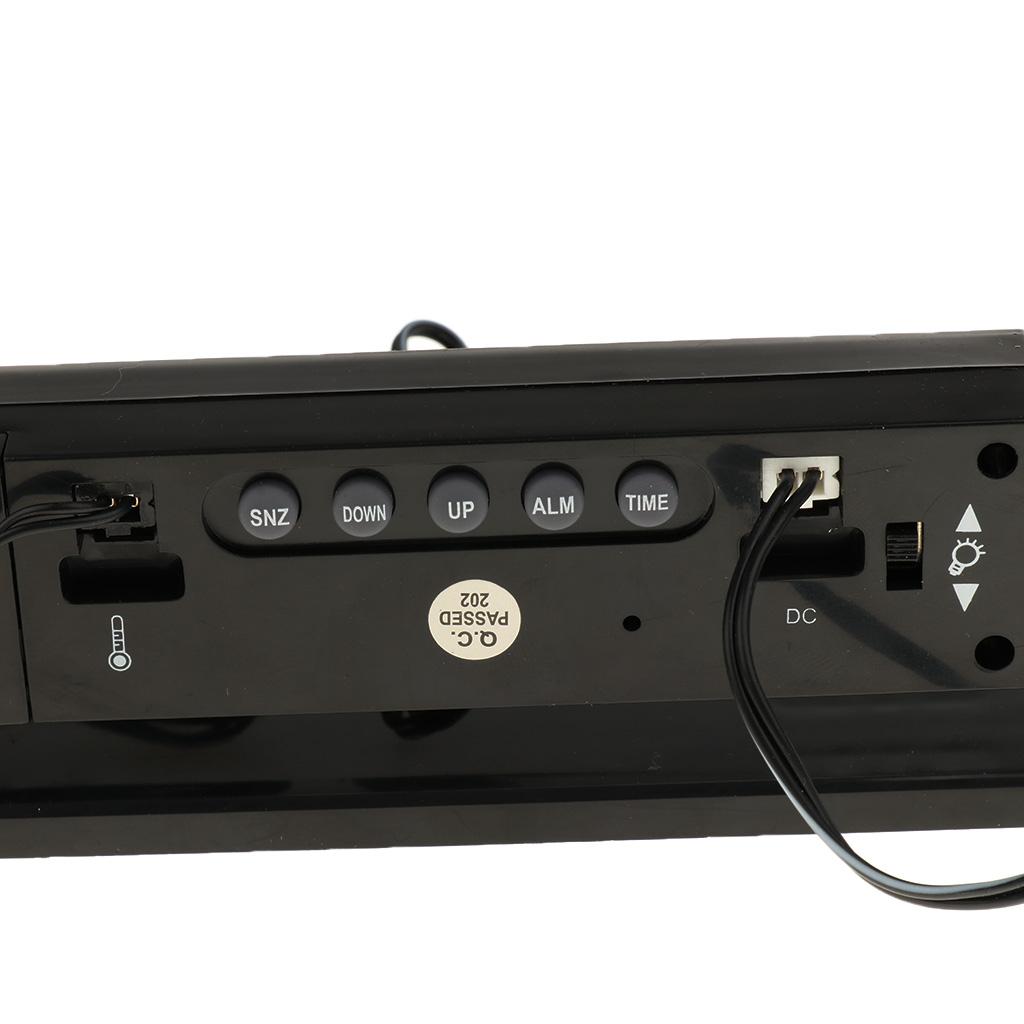 Temperature Voltage Clock Digital LCD Meter Monitor