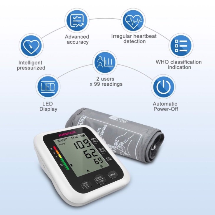 Máy đo huyết áp bắp tay Jumper JPD-HA100
