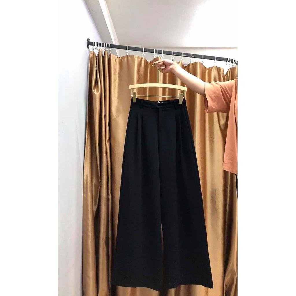 Quần Tây Ống Suông- Cạp Lệch Culottes Dài 100cm -Vải Tuyết Mưa Cao Cấp-Mềm Rũ Tôn Dáng.(Sale Ra Mắt Sản Phẩm).(M35)