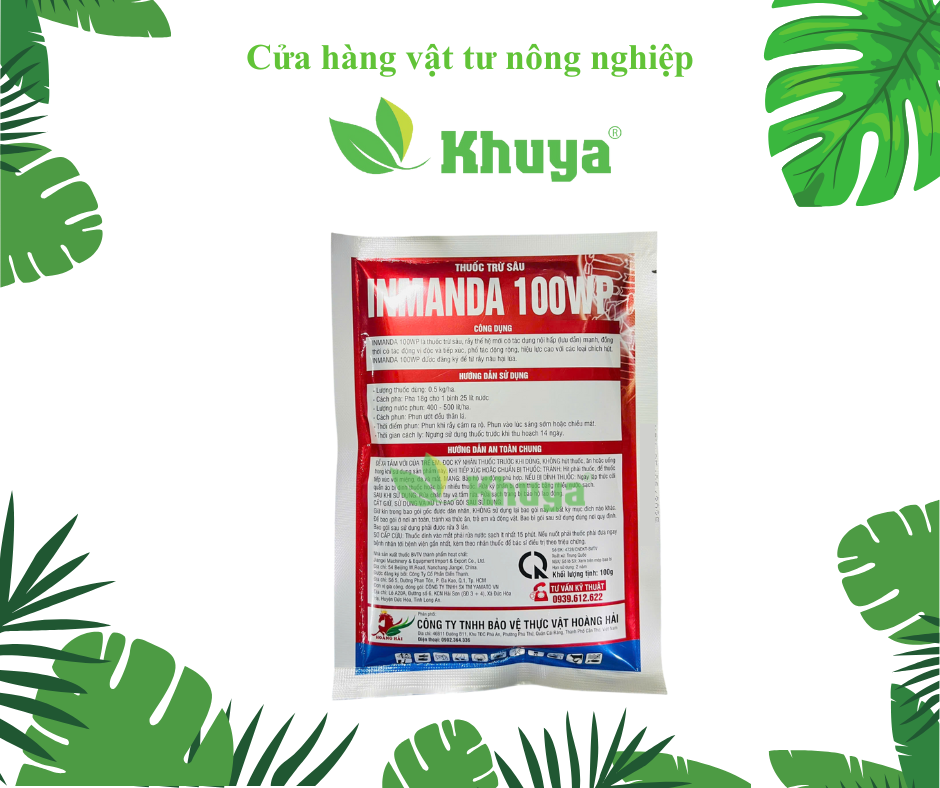 Thuốc trừ sâu IMANDA 100WP hiệu IMIDA Gold 100gr Đặc Trị Rầy Kháng tận ổ