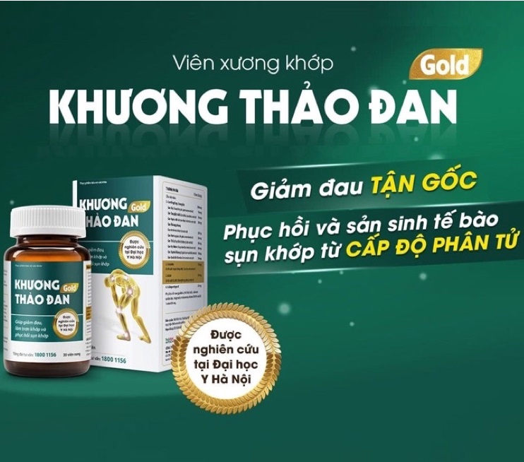 Viên xương khớp Khương Thảo Đan Gold Thái Minh - Lọ 120 viên