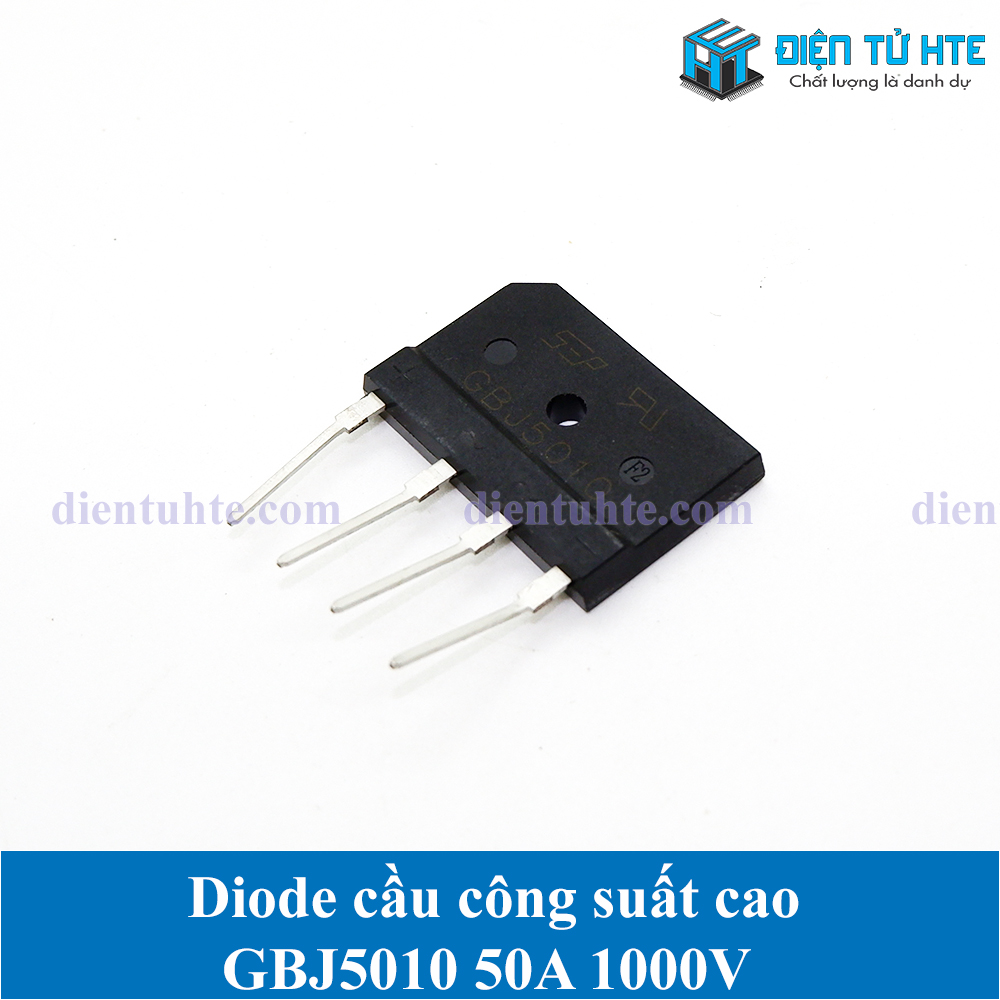 Diode cầu công suất cao GBJ5010 50A 1000V (1 cái)