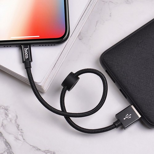 Cáp sạc ngắn bọc dù hoco x35 iphone dây dài 25cm 2.4a - dây sạc cho pin sạc dự phòng lightning cho ipad giao mầu ngẫu nhiên - hàng chính hãng