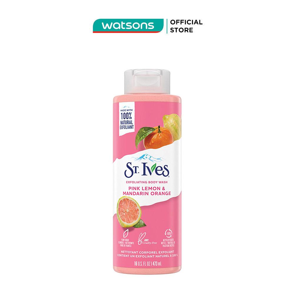 Sữa Tắm Tẩy Tế Bào Da ST. Ives Exfoliating Body Wash Pink Lemon & Madarin Orange Cam Chanh 473ml