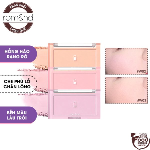 [3 MÀU MỚI][MILK SERIES] Phấn Má Hồng Xinh Xắn Ngọt Ngào Dạng Nén Romand Better Than Cheek 3.8g